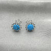 Arete Dormilona 02.397.0042.01 Plata Rodinada, con Perla Turquoise, Pulido, Tono Plateado