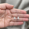 Arete Dormilona 02.407.0009 Plata Rodinada, Diseño de Búho, Pulido, Tono Plateado