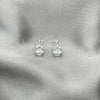 Arete Dormilona 02.407.0009 Plata Rodinada, Diseño de Búho, Pulido, Tono Plateado