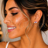 Arete Dormilona 02.406.0010.03 Plata Rodinada, Esmaltado Rosado, Tono Plateado