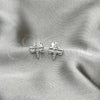Arete Dormilona 02.392.0025 Plata Rodinada, Diseño de Libélula, Pulido, Tono Plateado