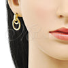Arete Dormilona 02.385.0009 Oro Laminado, Pulido, Tono Dorado
