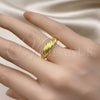 Anillo Elegante 01.368.0018 Oro Laminado, Pulido, Tono Dorado (One size fits all)