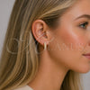 Argolla Huggie 02.379.0069.15 Oro Laminado, con Perla Marfil, Pulido, Tono Dorado