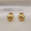 Arete Dormilona 02.342.0273 Oro Laminado, Diamantado, Tono Dorado