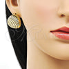 Arete Dormilona 02.213.0557 Oro Laminado, Pulido, Tono Dorado