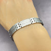 Pulsera Solida 03.114.0360.1.09 Acero Inoxidable, Pulido, Tono Plateado (12 MM Thickness, 9 Inches Length)