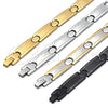 Pulsera Solida 03.114.0213.4.08 Acero Inoxidable, Pulido, Tono Dorado (11 MM Thickness, 8 Inches Length)