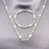 Collar y Pulsera 06.116.0049.22 Acero Inoxidable, Pulido, Tono Plateado