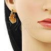 Arete Dormilona 02.163.0219 Oro Laminado, Pulido, Tono Dorado