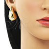 Arete Dormilona 02.195.0219 Oro Laminado, Pulido, Tono Dorado