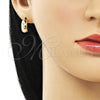 Arete Dormilona 02.195.0225 Oro Laminado, Pulido, Tono Dorado