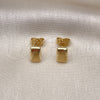Arete Dormilona 02.195.0227 Oro Laminado, Pulido, Tono Dorado