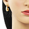 Arete Dormilona 02.163.0225 Oro Laminado, Pulido, Tono Dorado