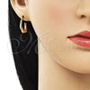 Arete Dormilona 02.163.0232 Oro Laminado, Pulido, Tono Dorado