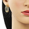 Argolla Huggie 02.213.0578.25 Oro Laminado, Diseño de Mariposa, Pulido, Tono Dorado