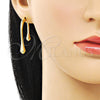 Arete Dormilona 02.195.0232 Oro Laminado, Pulido, Tono Dorado