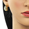 Arete Dormilona 02.163.0244 Oro Laminado, Pulido, Tono Dorado