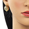 Arete Dormilona 02.163.0248 Oro Laminado, Pulido, Tono Dorado
