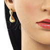 Arete Colgante 02.163.0249 Oro Laminado, Pulido, Tono Dorado