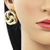 Arete Dormilona 02.163.0252 Oro Laminado, Pulido, Tono Dorado