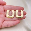Argolla Huggie 02.163.0259.25 Oro Laminado, Pulido, Tono Dorado