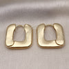 Argolla Huggie 02.163.0259.25 Oro Laminado, Pulido, Tono Dorado