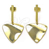 Arete Largo 02.385.0024 Oro Laminado, Pulido, Tono Dorado