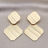 Arete Largo 02.385.0028 Oro Laminado, Pulido, Tono Dorado