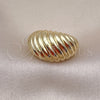 Anillo Elegante 01.213.0046 Oro Laminado, Diseño de Torcido, Pulido, Tono Dorado (One size fits all)