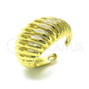 Anillo Elegante 01.213.0046 Oro Laminado, Diseño de Torcido, Pulido, Tono Dorado (One size fits all)