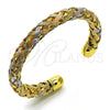 Aro Individual 07.170.0006 Oro Laminado, Diseño de Torcido, Pulido, Tres Tonos (10 MM Thickness, One size fits all)