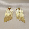 Arete Largo 02.341.0172 Oro Laminado, Pulido, Tono Dorado