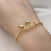 Aro Individual 07.168.0026 Oro Laminado, Diseño de Cascavel, Pulido, Tono Dorado (03 MM Thickness, One size fits all)