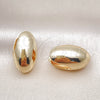 Argolla Huggie 02.156.0678.12 Oro Laminado, Pulido, Tono Dorado