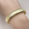 Pulsera Elegante 03.213.0253.08 Oro Laminado, Diseño de Bead Expandible, Pulido, Tono Dorado (14 MM Thickness, 8 Inches Length)