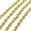 Gargantilla Elegante 03.213.0234.24 Oro Laminado, Diseño de Puff Mariner, Pulido, Tono Dorado (06 MM Thickness, 24 Inches Length)