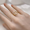 Anillo Elegante 01.213.0062 Oro Laminado, Pulido, Tono Dorado (One size fits all)