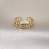 Anillo Elegante 01.213.0064 Oro Laminado, Diseño de Rolo, Pulido, Tono Dorado (One size fits all)