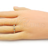 Anillo Elegante 01.213.0065 Oro Laminado, Diamantado, Tono Dorado (One size fits all)