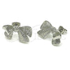 Arete Dormilona 02.341.0203.1 Rodio Laminado, Diseño de Arco, Diamantado, Rodinado