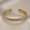 Aro Individual 07.170.0029 Oro Laminado, Diseño de Torcido, Pulido, Tono Dorado (08 MM Thickness, One size fits all)