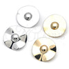 Arete Dormilona 02.385.0053.1 Rodio Laminado, Pulido, Rodinado