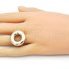 Anillo Elegante 01.60.0014 Oro Laminado, Pulido, Tono Dorado (One size fits all)