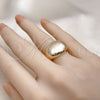Anillo Elegante 01.60.0019 Oro Laminado, Pulido, Tono Dorado (One size fits all)