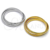 Pulsera Elegante 03.341.2288.1.08 Acero Inoxidable, Pulido, Tono Dorado (08 MM Thickness, 8 Inches Length)
