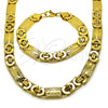 Collar y Pulsera 06.363.0032.2 Acero Inoxidable, Pulido, Tono Dorado