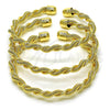 Aro Trio 07.170.0014.1 Oro Laminado, Diseño de Torcido, Pulido, Tono Dorado (06 MM Thickness, One size fits all)