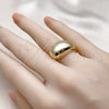 Anillo Elegante 01.163.0003 Oro Laminado, Diseño de Gota, Pulido, Tono Dorado (One size fits all)