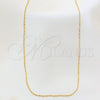 Gargantilla Basica 04.09.0003.18 Oro Laminado, Diseño de Bola, Pulido, Tono Dorado (01 MM Thickness, 18 Inches Length)
